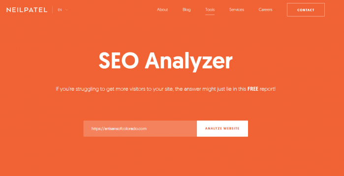 Neil patel SEO Analyzer