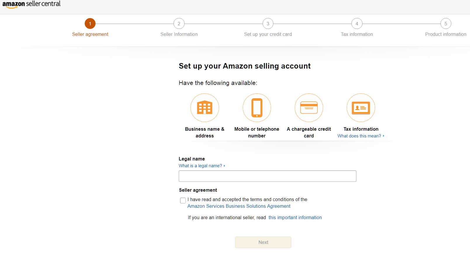 Amazon Seller Accounts